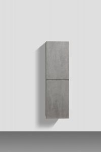 Шкаф подвесной Belbagno Luce две распашные двери Stucco Cemento 350*1500