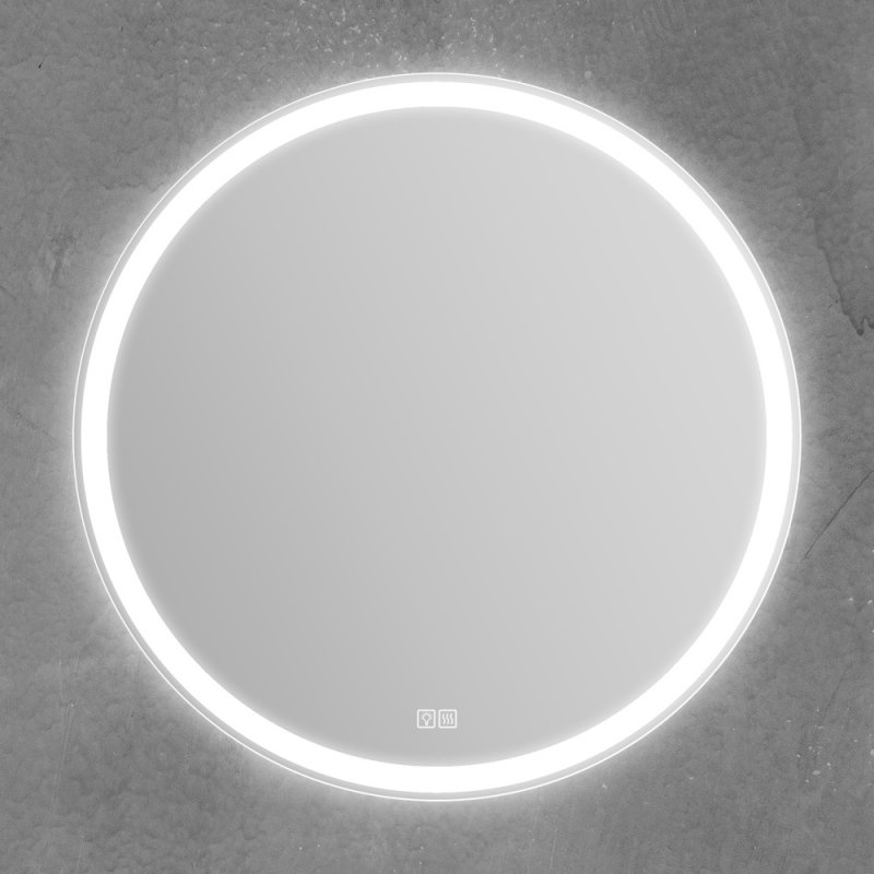 Фото Зеркало Belbagno с встроенным светильником, сенсорный выключатель и подогрев Ø700