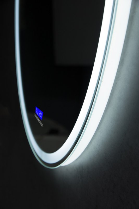 Дополнительное фото №2 Зеркало Belbagno с встроенным светильником, сенсор, bluetooth, цифровой термометр, радио Ø700