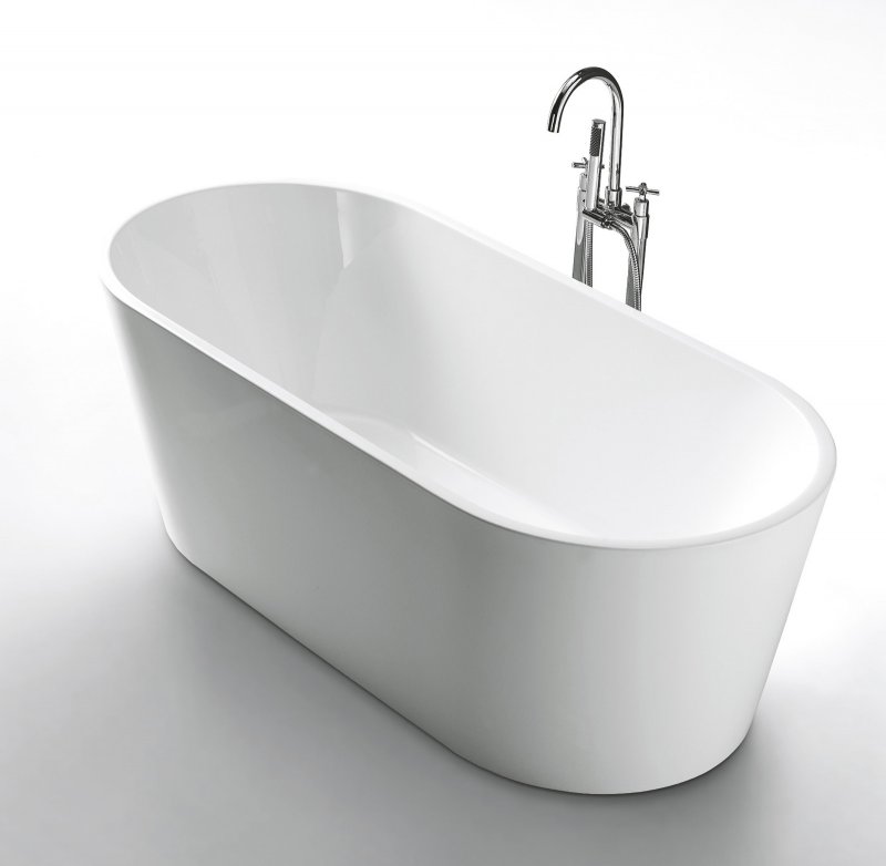Дополнительное фото №1 Ванна акриловая отдельностоящая Belbagno BB202-1600-800
