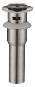 Донный клапан с системой клик-клак с переливом сатин (BELBAGNO)