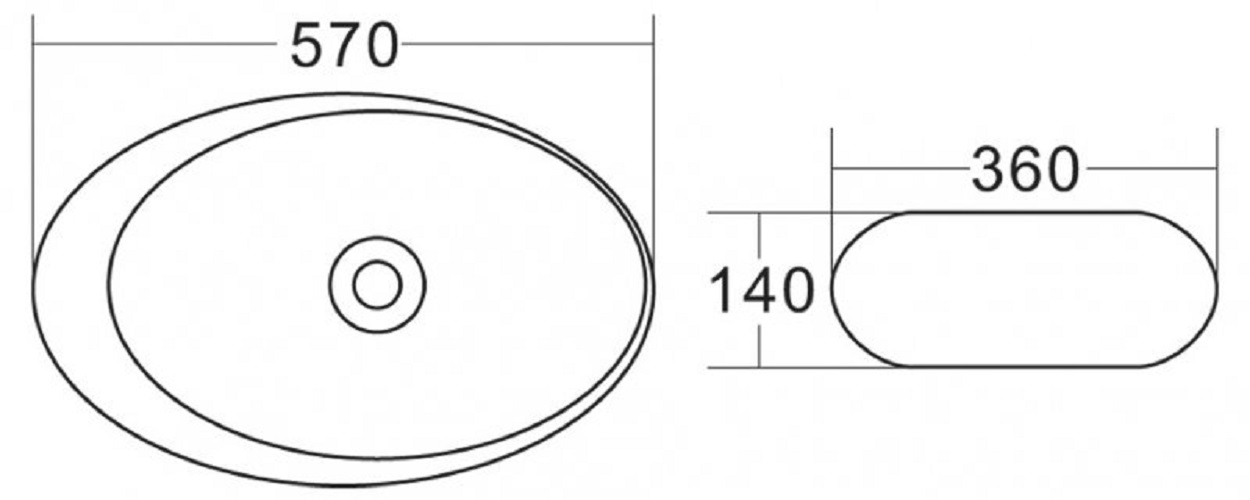 Дополнительное фото №1 Раковина накладная Belbagno BB1396