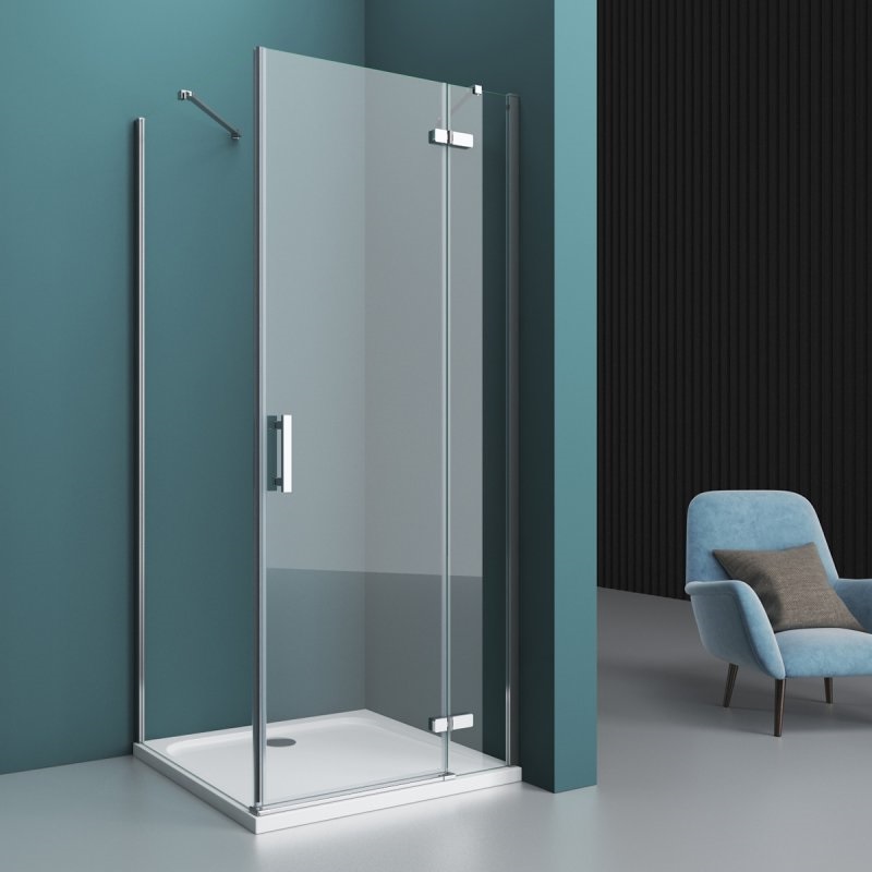 Дополнительное фото №2 Душевой уголок BelBagno KRAFT-A-12-100-C-Cr-R