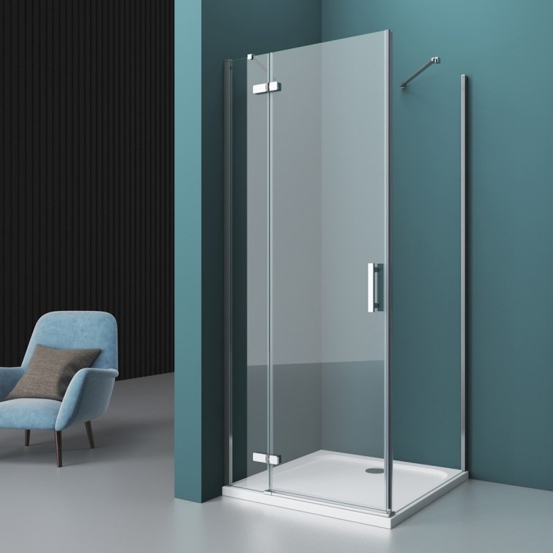 Фото Душевой уголок BelBagno KRAFT-AH-12-120/100-C-Cr-L