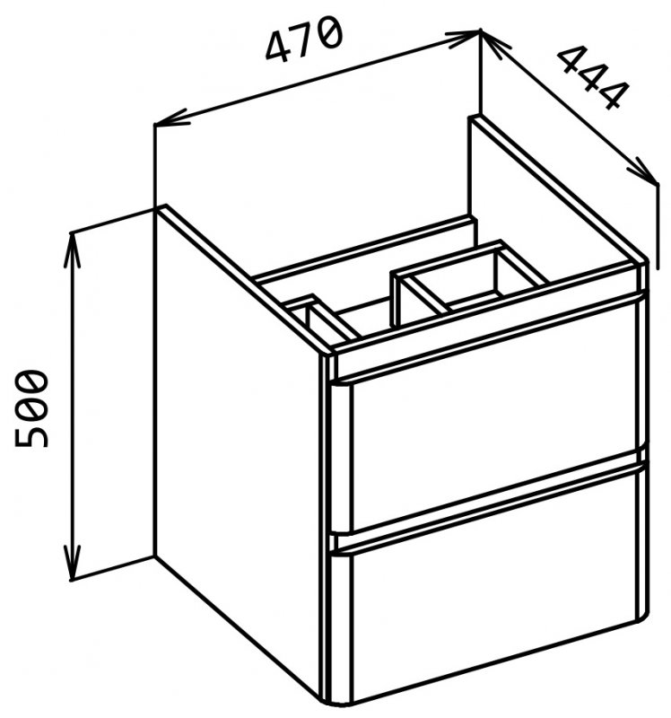 Дополнительное фото №8 Тумба Belbagno Albano 50*46*50 Pino Scania с раковиной