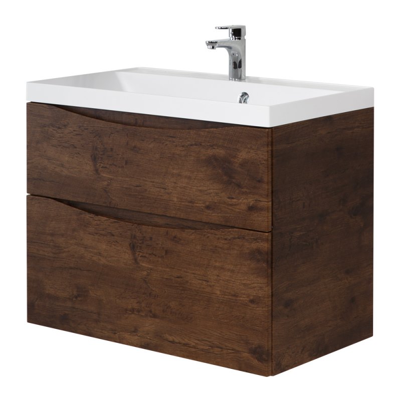 Фото Тумба Belbagno Marino 70*45*60 Rovere Moro с раковиной