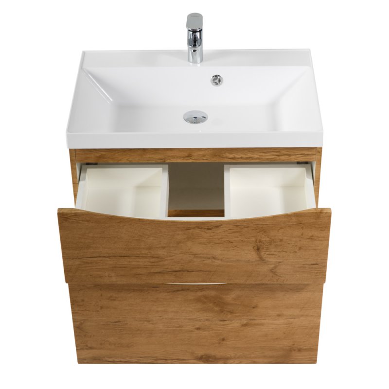 Дополнительное фото №1 Тумба Belbagno Marino 70*45*60 Rovere Nature с раковиной