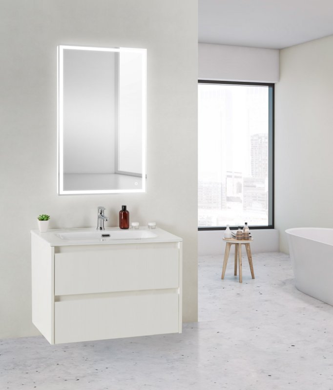 Фото Тумба Belbagno Kraft 710*39*51,5 Bianco Opaco с раковиной