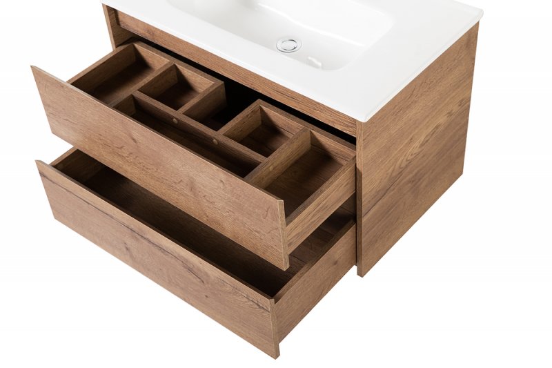 Дополнительное фото №3 Тумба Belbagno Kraft 810*39*51,5 Rovere Tabacco с раковиной