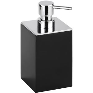 GAMMA Дозатор жидкого мыла, отдельностоящий, черный (квадрат)