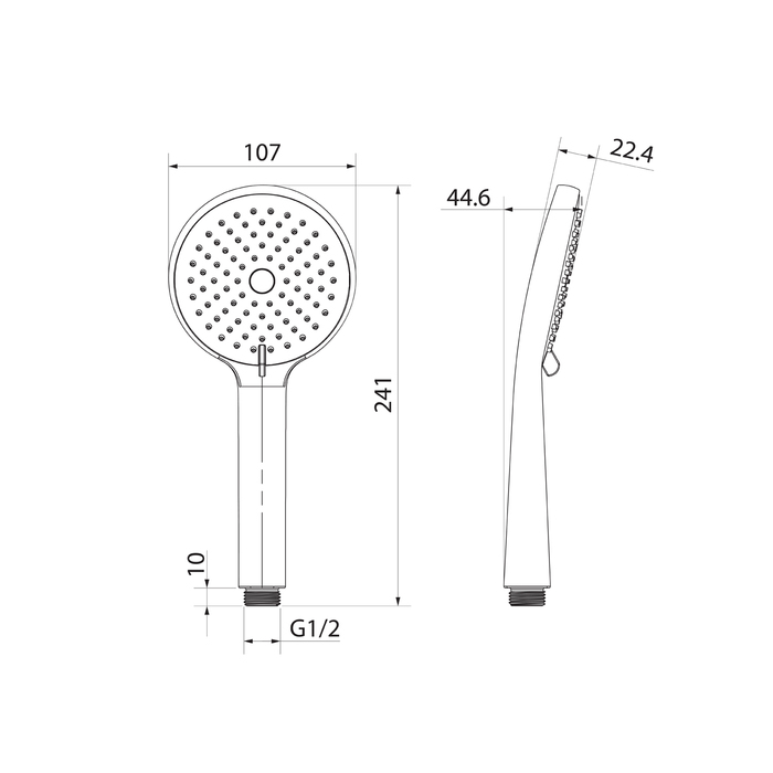 Дополнительное фото №1 Душевая лейка Iddis Ray RAY3F0Wi18, белый матовый