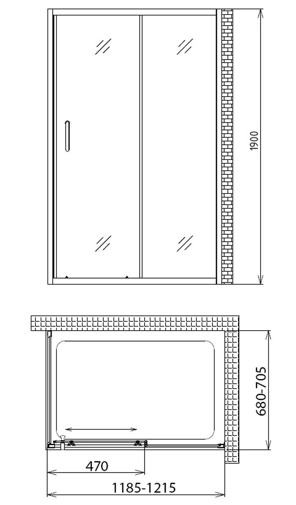 Дополнительное фото №3 Душевой уголок Gemy Victoria S30191A-A70