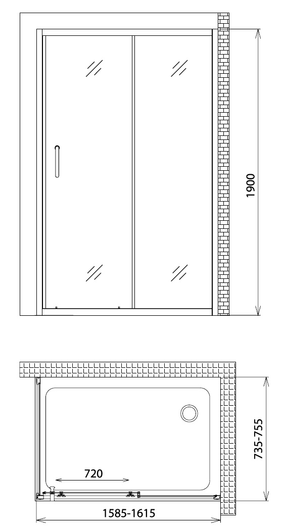 Дополнительное фото №3 Душевой уголок Gemy Victoria S30191F-A75