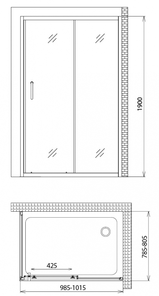 Дополнительное фото №3 Душевой уголок Gemy Victoria S30191H-A80