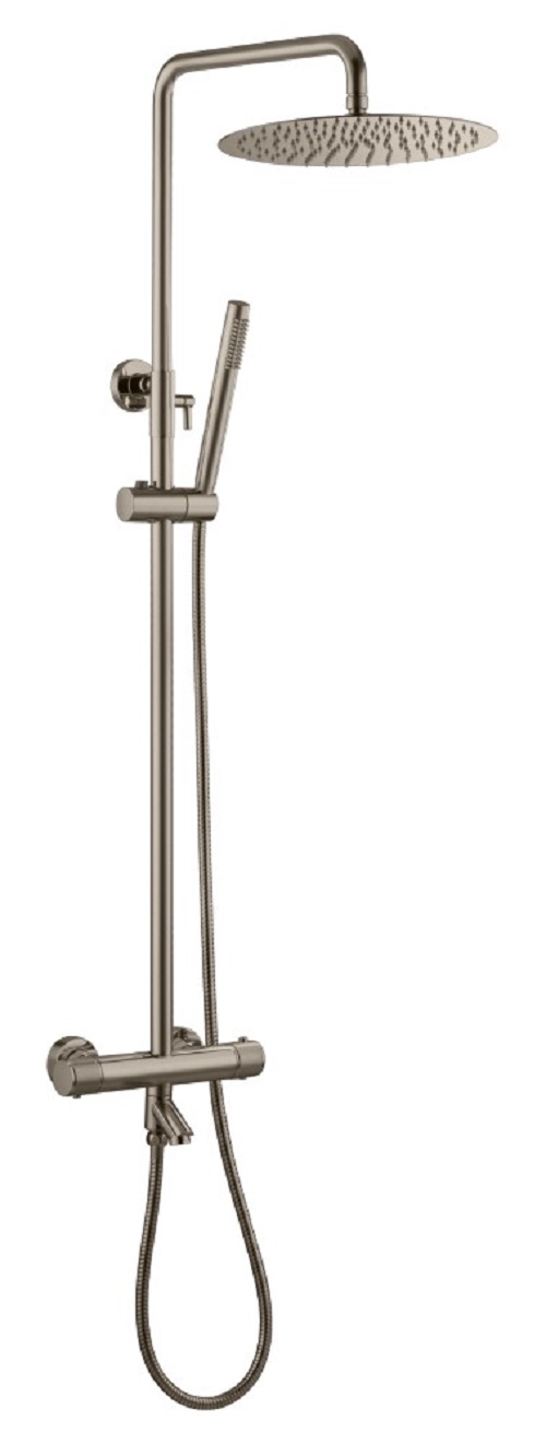 Фото Душевая система Boheme Uno Nickel Brush, термостат