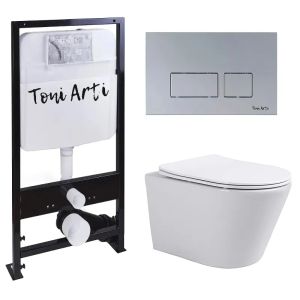 Комплект TONI ARTI TA-01+Forli с сиденьем с микр., с клавишей Noche TA-0040