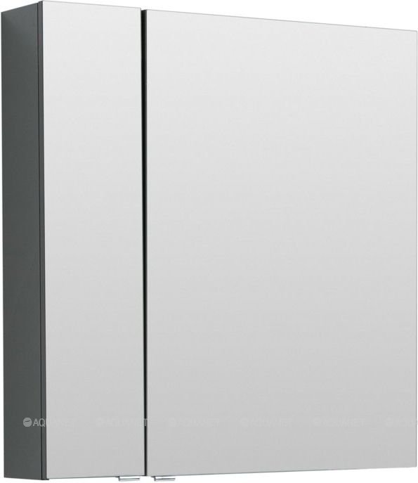 Фото Зеркальный шкаф Aquanet Алвита NEW 80 цв. серый