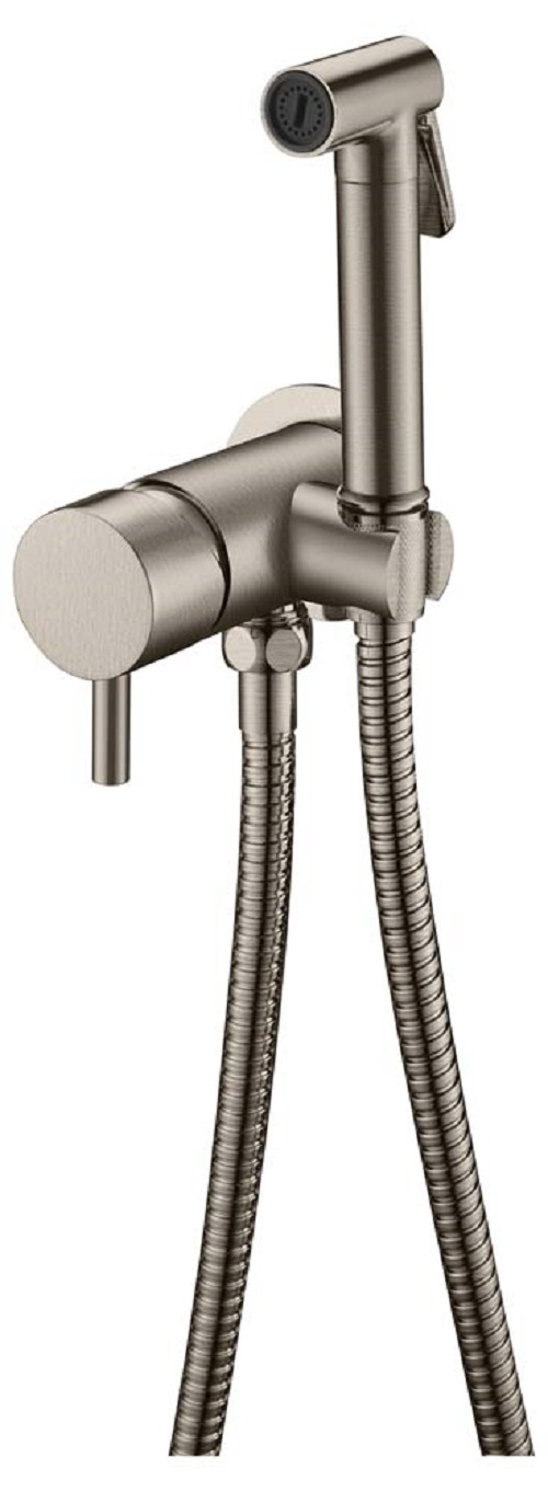 Дополнительное фото №1 Смеситель гигиенический Boheme Uno Nickel Brush