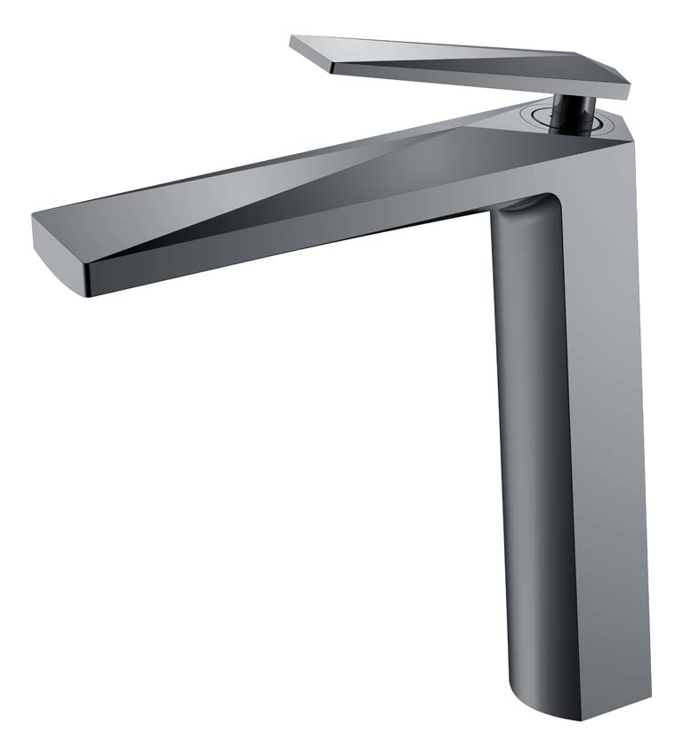 Фото Смеситель для раковины высокий Boheme Venturo Shine Gun Metall