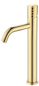 Смеситель для раковины высокий Boheme Stick Gold Touch Gold