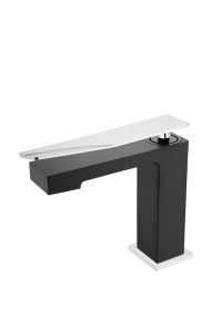 Смеситель для раковины низкий Boheme Q Black-Chrome.2