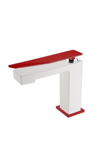 Смеситель для раковины низкий Boheme Q White-Red.2