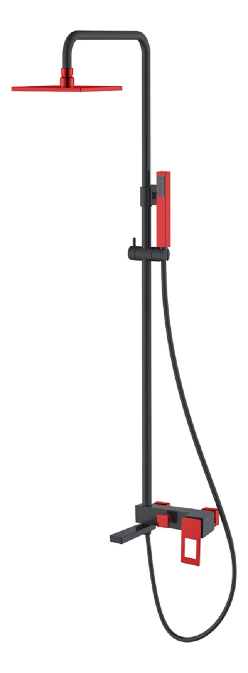 Фото Душевая система Boheme Q BlackRed