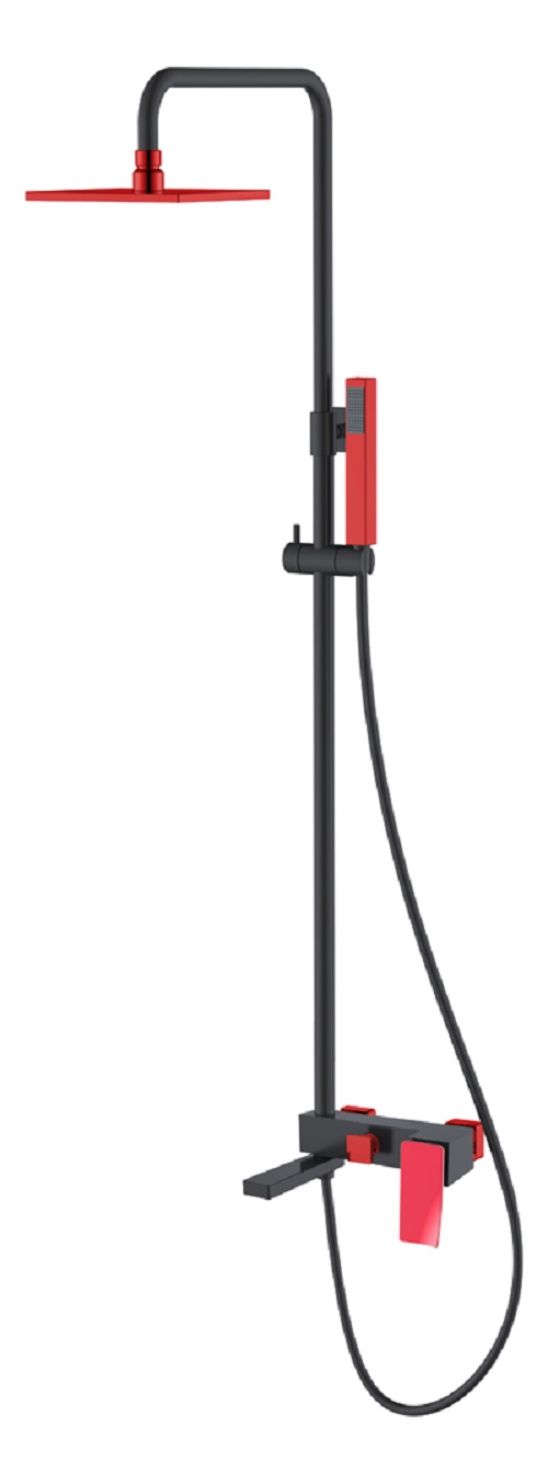 Фото Душевая система Boheme Q BlackRed.2