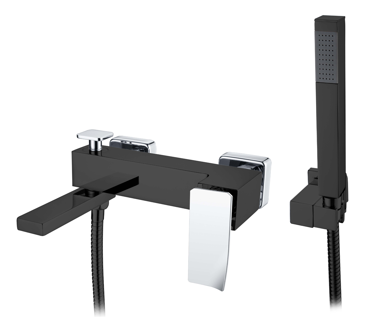 Фото Смеситель для ванны Boheme Q BlackChrome.2