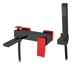 Смеситель для ванны Boheme Q BlackRed.2