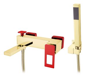 Смеситель для ванны Boheme Q GoldRed