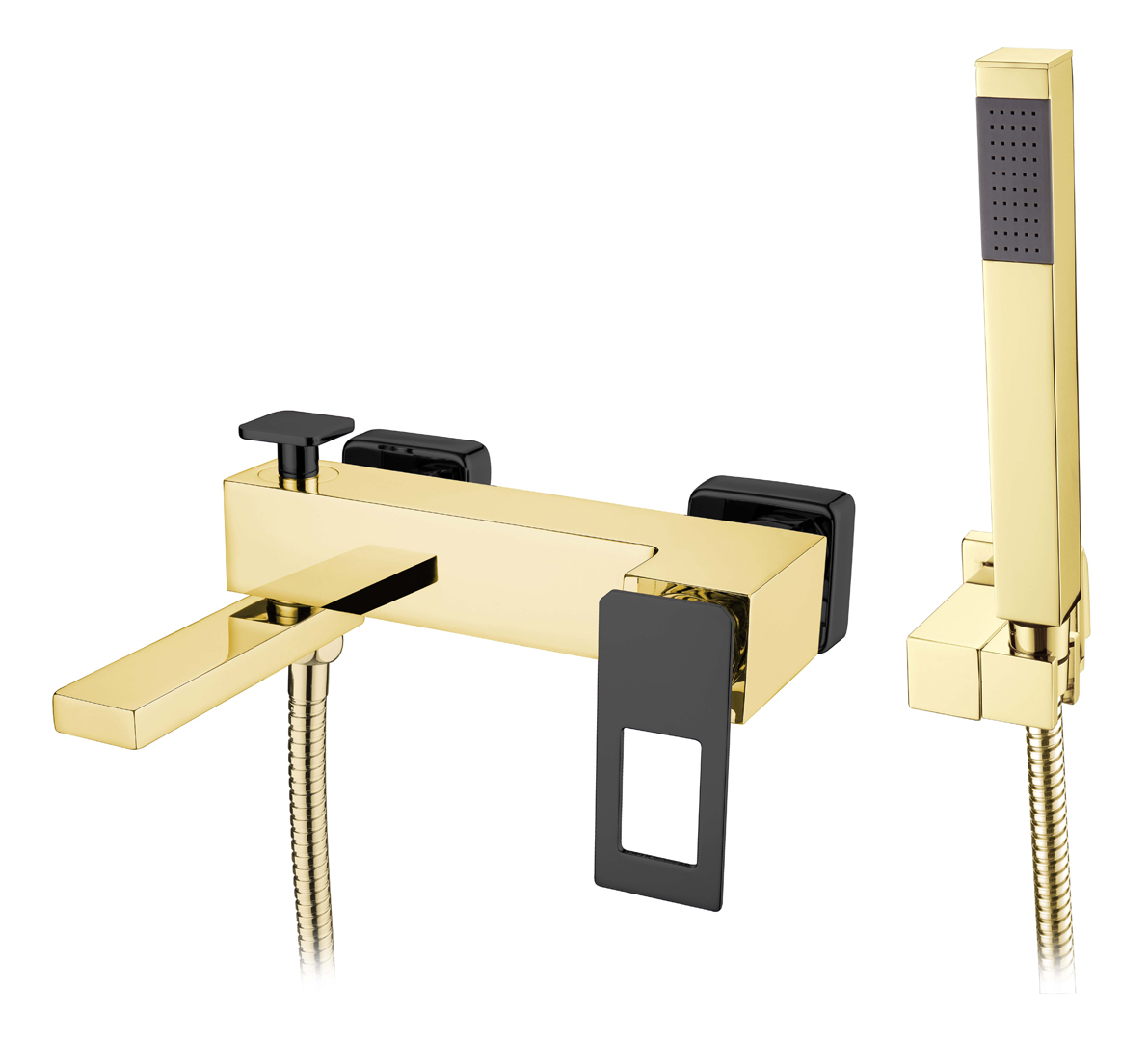 Фото Смеситель для ванны Boheme Q GoldBlack
