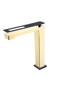 Смеситель для раковины Boheme Q Gold-Black