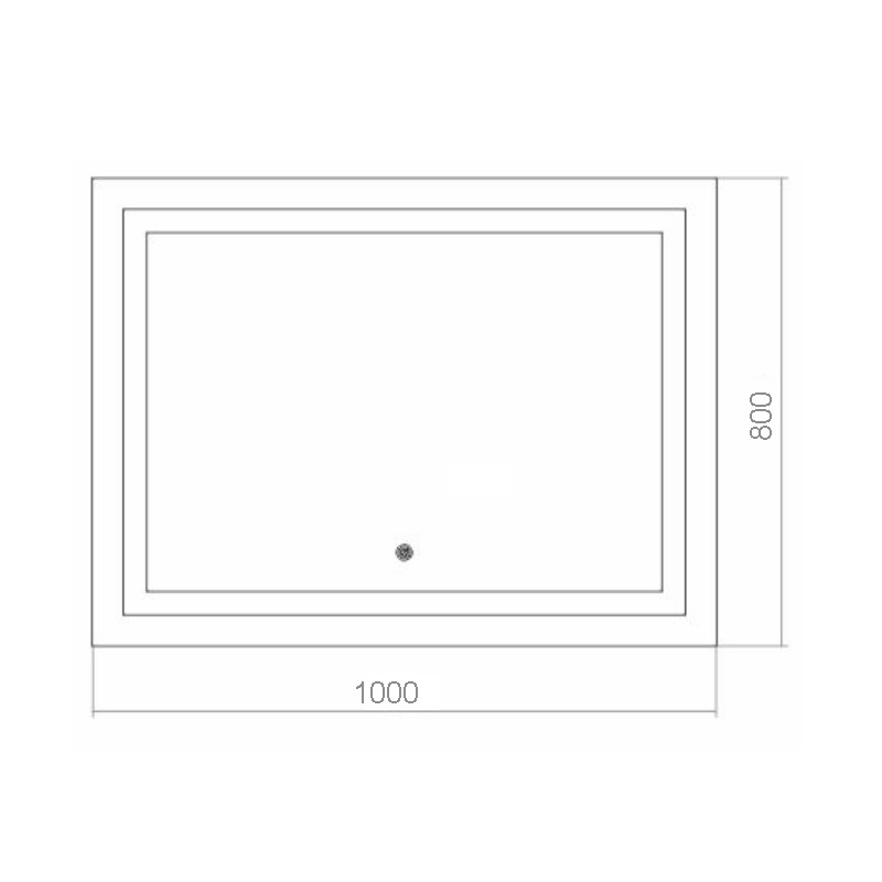 Дополнительное фото №1 Зеркало Ливия 1000*800, сенсорный выключатель (AZARIO)