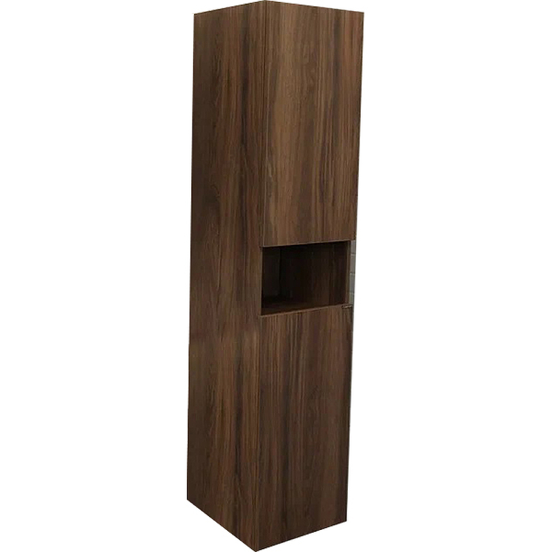 Фото Шкаф-колонна Comforty Бордо-40 дуб темно-коричневый