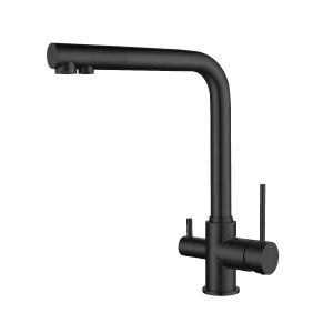 Смеситель Elghansa KITCHEN Pure Water 56A5216-Black для кухни однорычажный (для фильтра) с бок. пере