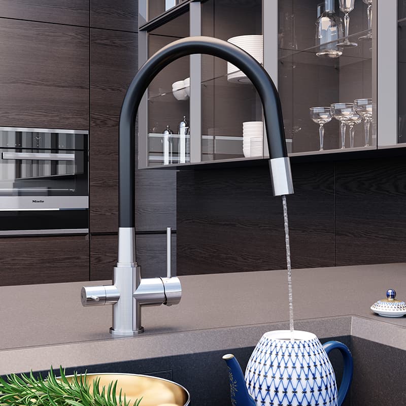 Дополнительное фото №3 Смеситель Elghansa KITCHEN Pure Water 56F5216-Steel для кухни (для фильтра) с гибким изливом