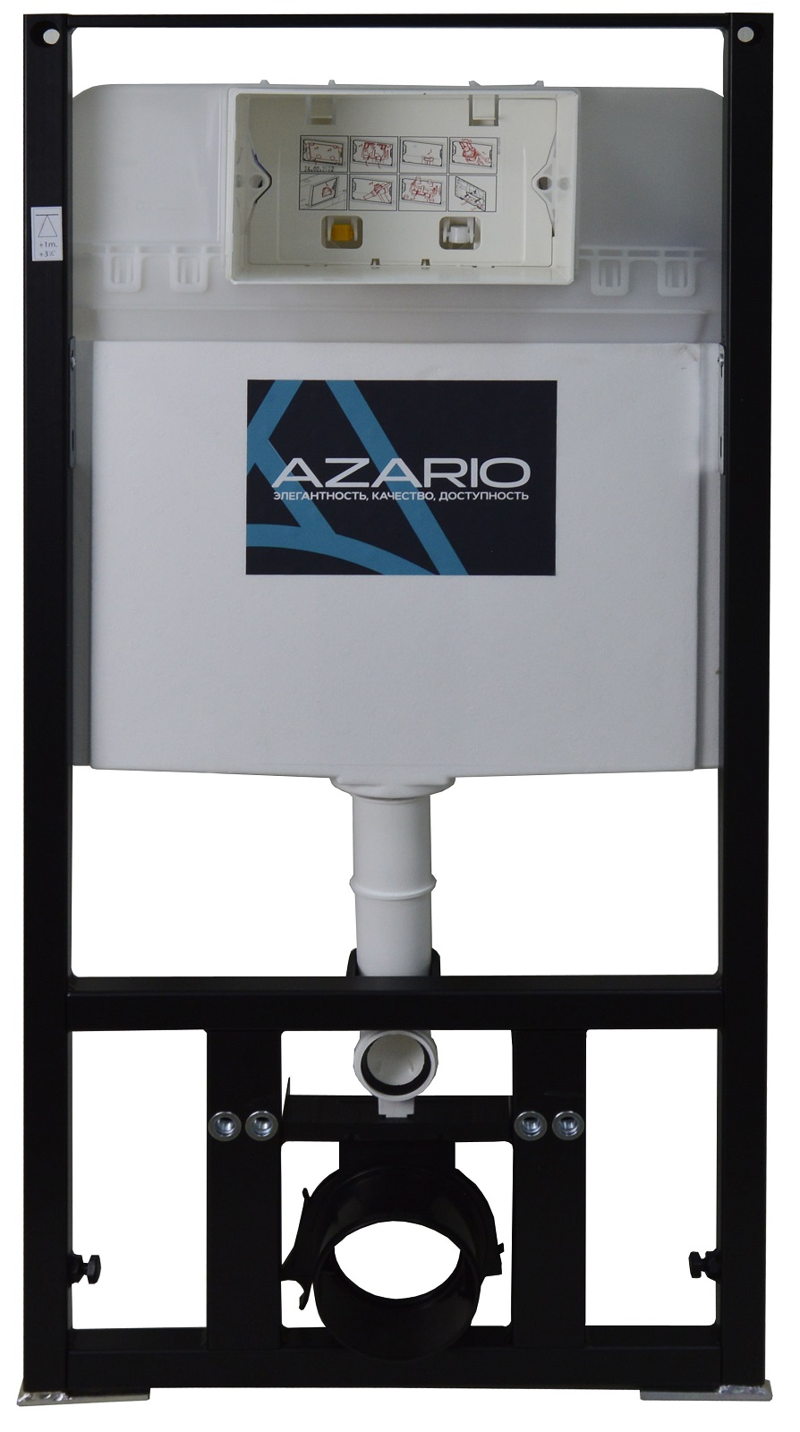 Дополнительное фото №2 Инсталляция AZARIO для подвесного унитаза 3/6 л. AZ-8010-1000