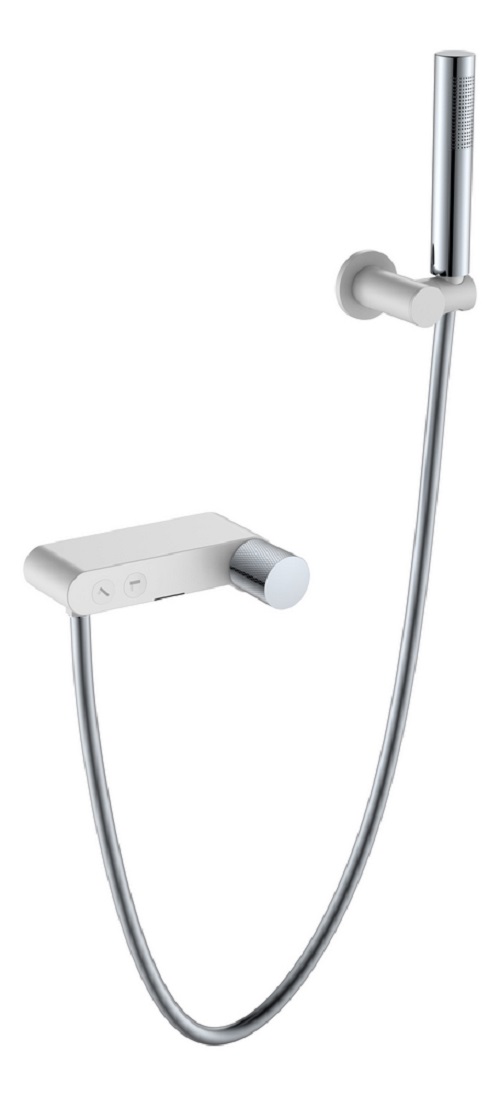 Фото Смеситель для ванны с душем Boheme Stick White Touch Chrome