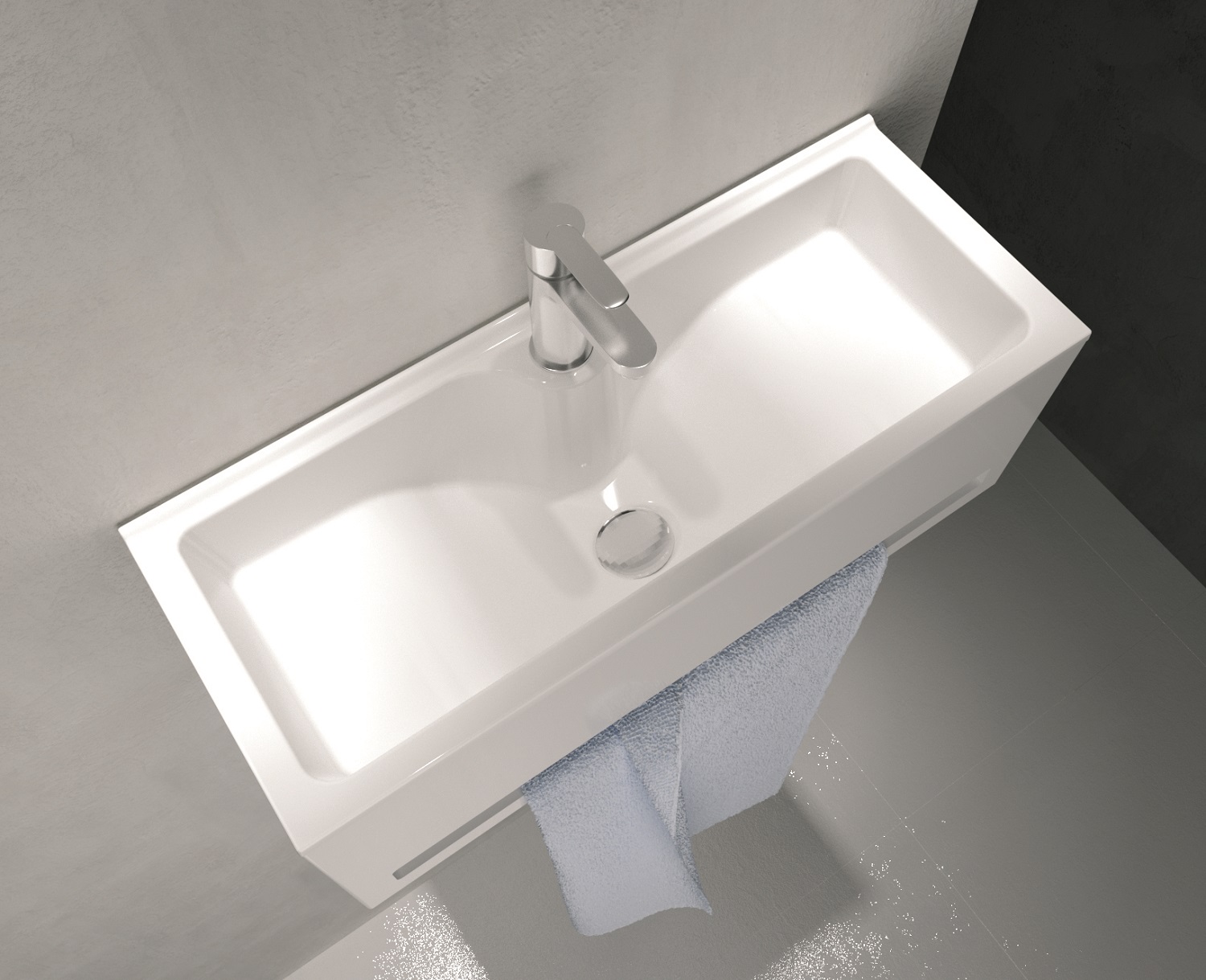 Дополнительное фото №1 Панель с раковиной 1Marka Tiny S 50