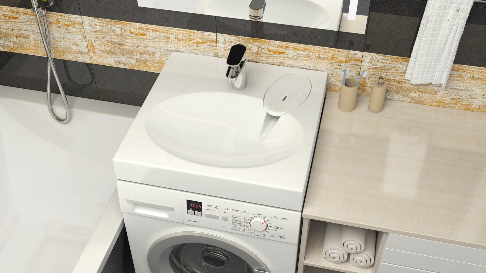 Дополнительное фото №4 Раковина подвесная Azario Elegance 59.2х59.2х9
