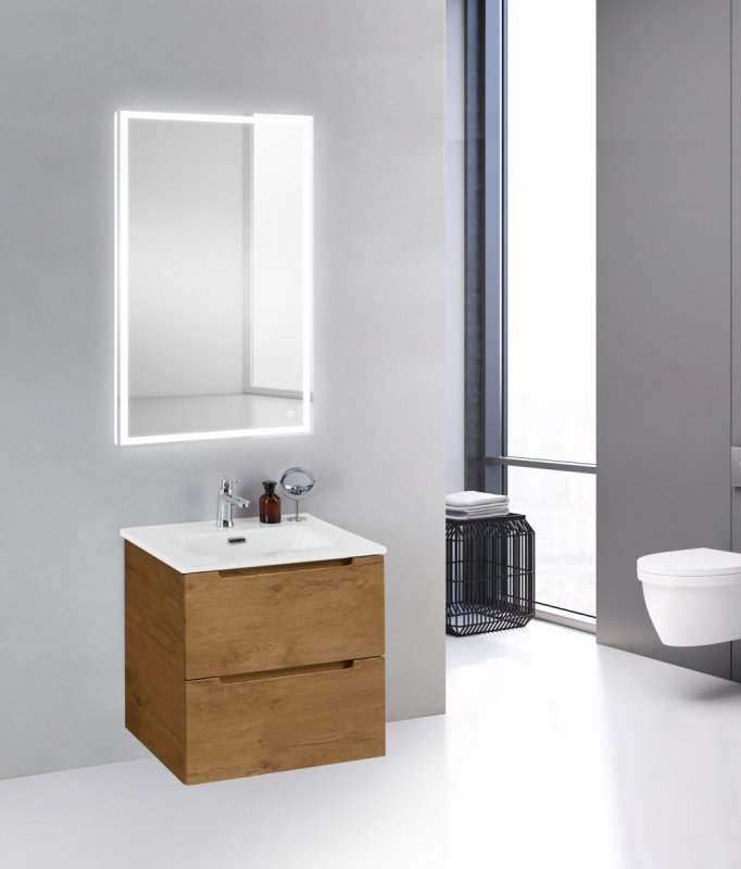Фото Тумба Belbagno Etna 39-50 Rovere Nature с раковиной