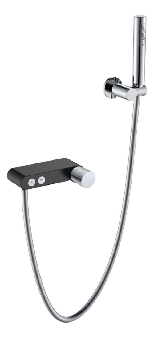 Фото Смеситель для ванны с душем Boheme Stick Black Touch Chrome