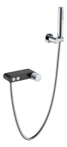 Смеситель для ванны с душем Boheme Stick Black Touch Chrome