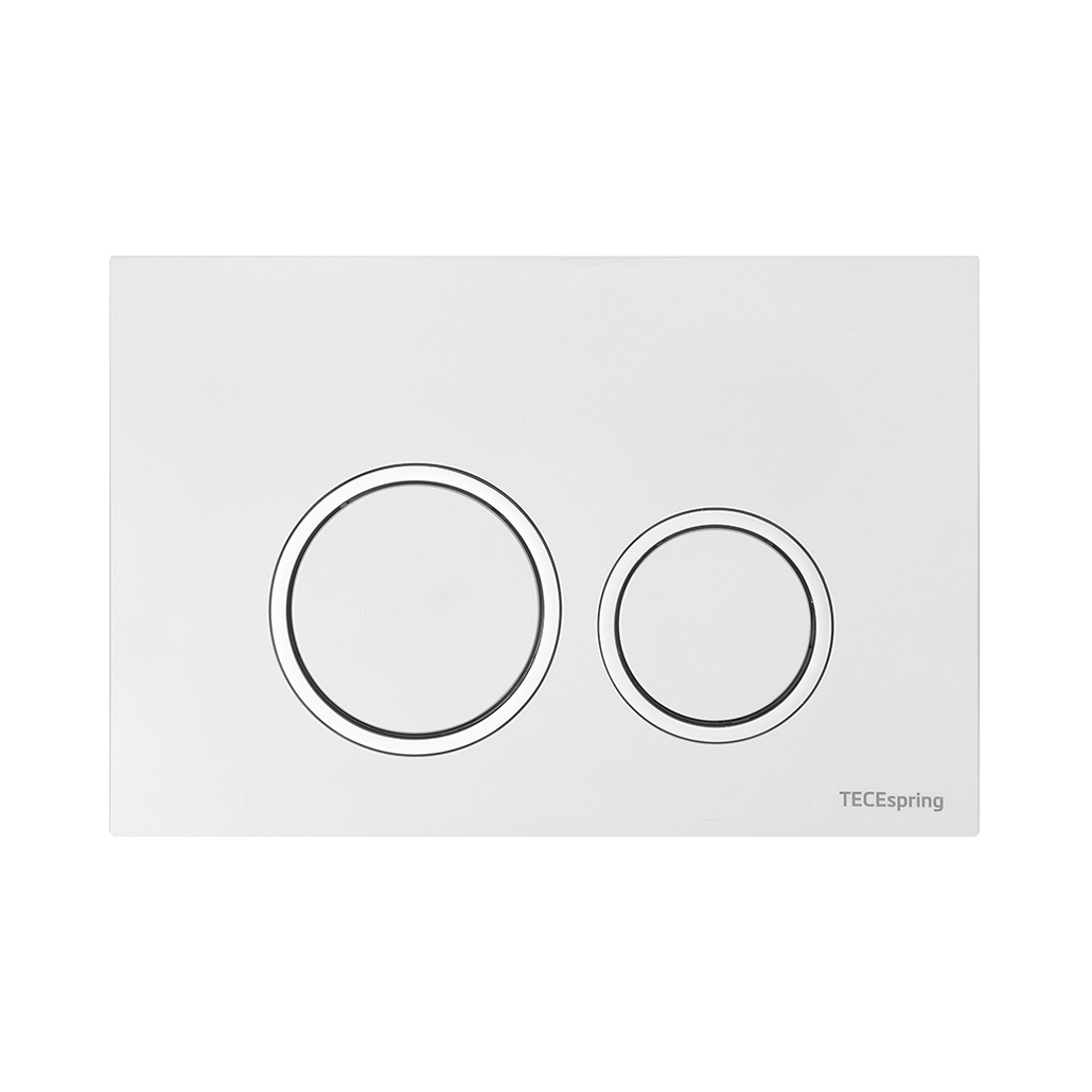 Дополнительное фото №3 Комплект TECEspring, панель смыва с круглыми кнопками, белый глянцевый