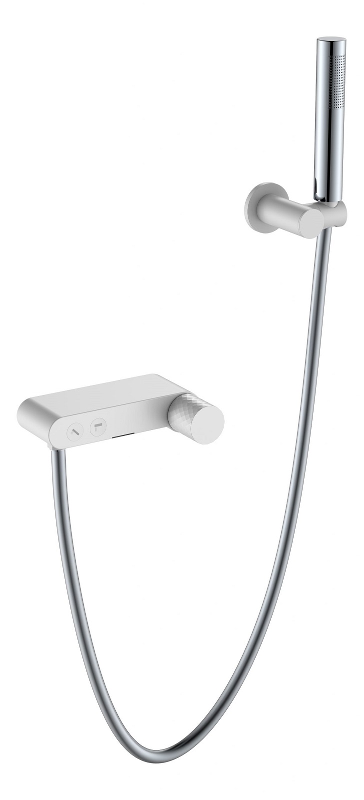 Фото Смеситель для ванны с душем Boheme Stick White Diamond Chrome