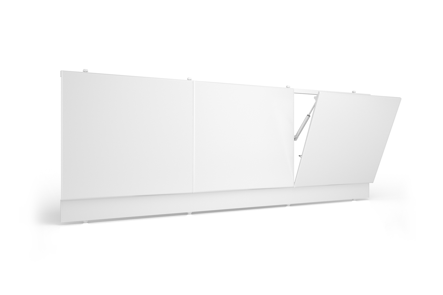 Дополнительное фото №5 Экран для ванны Метакам с откидными дверцами 1490х540-580 белый