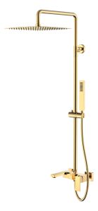 Душевая система Boheme Qubic Shine Gold