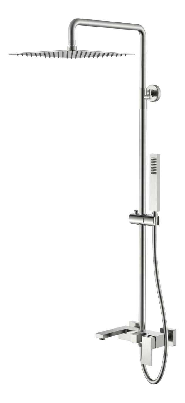 Фото Душевая система Boheme Qubic Nickel Brush