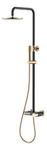 Душевая система Boheme Stick Black Diamond Gold